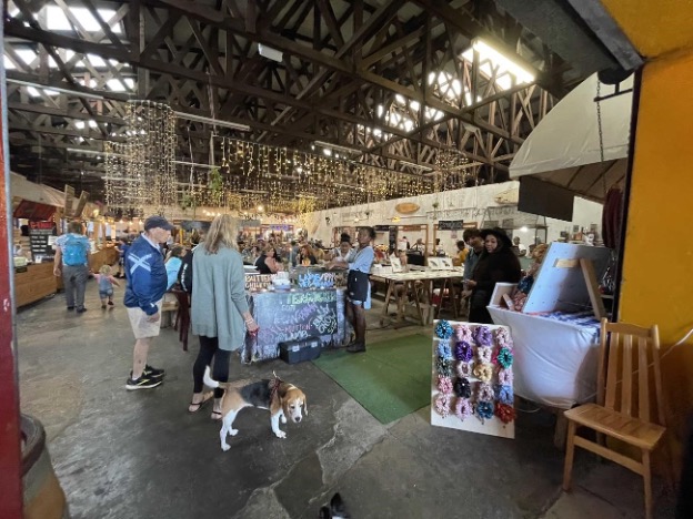 Blue Bird Garage Market Interior